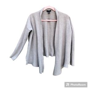 Saks Fifth Avenue Black Label 100% Cashmere Sweater Sz. M Open Cardigan